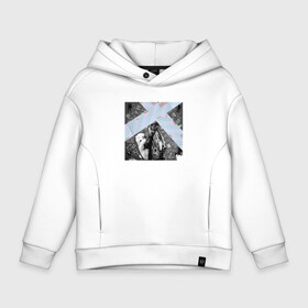 Детское худи Oversize хлопок с принтом LIL UZI VERT (LUV IS RAGE 2) в Петрозаводске, френч-терри — 70% хлопок, 30% полиэстер. Мягкий теплый начес внутри —100% хлопок | боковые карманы, эластичные манжеты и нижняя кромка, капюшон на магнитной кнопке | Тематика изображения на принте: lil | liluzivert | uzi | vert | верт | лил | лилузиверт | узи