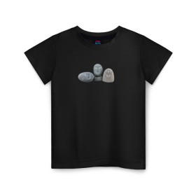 Детская футболка хлопок с принтом Камни с лицами МЕМ 2020 в Петрозаводске, 100% хлопок | круглый вырез горловины, полуприлегающий силуэт, длина до линии бедер | каменные лица | камни с человеческими лицами. | мем