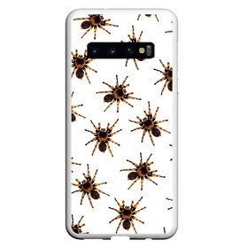 Чехол для Samsung Galaxy S10 с принтом В пауках в Петрозаводске, Силикон | Область печати: задняя сторона чехла, без боковых панелей | Тематика изображения на принте: pattern | spider | джунгли | дикие | животные | жуки | звери | лапы | мерзкие | монстр | насекомые | паттерн | паук | пауки | паутина | паучок | птицеед | страшный | существа | тараканы | тарантул | тропики