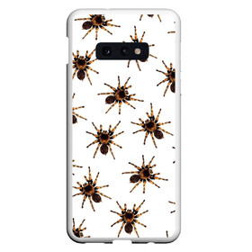 Чехол для Samsung S10E с принтом В пауках в Петрозаводске, Силикон | Область печати: задняя сторона чехла, без боковых панелей | Тематика изображения на принте: pattern | spider | джунгли | дикие | животные | жуки | звери | лапы | мерзкие | монстр | насекомые | паттерн | паук | пауки | паутина | паучок | птицеед | страшный | существа | тараканы | тарантул | тропики