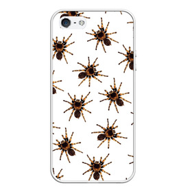 Чехол для iPhone 5/5S матовый с принтом В пауках в Петрозаводске, Силикон | Область печати: задняя сторона чехла, без боковых панелей | pattern | spider | джунгли | дикие | животные | жуки | звери | лапы | мерзкие | монстр | насекомые | паттерн | паук | пауки | паутина | паучок | птицеед | страшный | существа | тараканы | тарантул | тропики