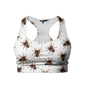 Женский спортивный топ 3D с принтом В пауках в Петрозаводске, 82% полиэстер, 18% спандекс Ткань безопасна для здоровья, позволяет коже дышать, не мнется и не растягивается |  | Тематика изображения на принте: pattern | spider | джунгли | дикие | животные | жуки | звери | лапы | мерзкие | монстр | насекомые | паттерн | паук | пауки | паутина | паучок | птицеед | страшный | существа | тараканы | тарантул | тропики