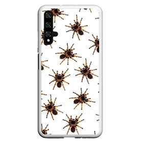 Чехол для Honor 20 с принтом В пауках в Петрозаводске, Силикон | Область печати: задняя сторона чехла, без боковых панелей | pattern | spider | джунгли | дикие | животные | жуки | звери | лапы | мерзкие | монстр | насекомые | паттерн | паук | пауки | паутина | паучок | птицеед | страшный | существа | тараканы | тарантул | тропики