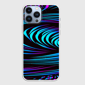 Чехол для iPhone 13 Pro Max с принтом STRIPES WAVE в Петрозаводске,  |  | abstract | abstraction | geometry | line | pattern | psy | абстрактный | абстракция | геометрия | краски | кубики | линии | неоновые | неоновый | психоделика | текстура