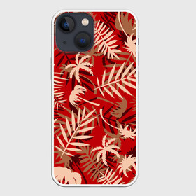Чехол для iPhone 13 mini с принтом ТРОПИЧЕСКИЕ ПАЛЬМЫ. в Петрозаводске,  |  | 2020 | tropical | лето | лето2020 | листья | пальмы | тропические пальмы
