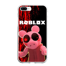 Чехол для iPhone 7Plus/8 Plus матовый с принтом Roblox piggy Свинка Пигги в Петрозаводске, Силикон | Область печати: задняя сторона чехла, без боковых панелей | game | gamer | logo | minecraft | piggi | roblox | simulator | игра | конструктор | лого | пигги | свинья | симулятор | строительство | фигура