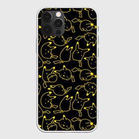 Чехол для iPhone 12 Pro Max с принтом Покемоны в Петрозаводске, Силикон |  | doodling | pikachu | pokemon | textures | дудлинг | желтый покемон | пика пика | пикачу | покемон | покемоны | стикербомбинг | текстуры | фон