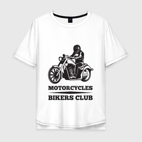 Мужская футболка хлопок Oversize с принтом Biker (Z) в Петрозаводске, 100% хлопок | свободный крой, круглый ворот, “спинка” длиннее передней части | 2020 | auto | bike | enduro | ktm | moto | motorcycle | rider | sport | авто | автомобиль | автомобильные | байк | бренд | ктм | марка | машины | мото | мотоциклы | спорт
