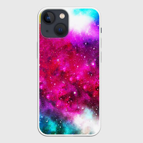 Чехол для iPhone 13 mini с принтом Туманность в Петрозаводске,  |  | space | stars | абстракция | бесконечный | блестящий | вселенная | галактика | дым | звездная | звезды | космический | космос | краски | лето | материя | небо | неоновый | нло | ночь | облака | планеты | радуга