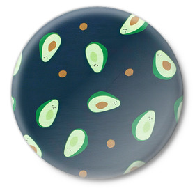 Значок с принтом Авокадо в Петрозаводске,  металл | круглая форма, металлическая застежка в виде булавки | авокадо | арт | зеленый | косточка | разрез | рисунок | темный | фрукт | черный