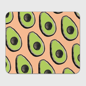 Коврик для мышки прямоугольный с принтом Авокадо в Петрозаводске, натуральный каучук | размер 230 х 185 мм; запечатка лицевой стороны | авокадо | арт | краски | рисунок | фрукт