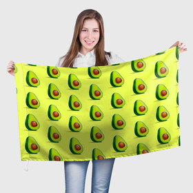 Флаг 3D с принтом Авокадо в Петрозаводске, 100% полиэстер | плотность ткани — 95 г/м2, размер — 67 х 109 см. Принт наносится с одной стороны | авокадо | арт | в разрезе | вкусно | вкусный фрукт | желтый | зеленый | косточка | крупная косточка | разрез | рисунок | сладко | сочно | фрукт