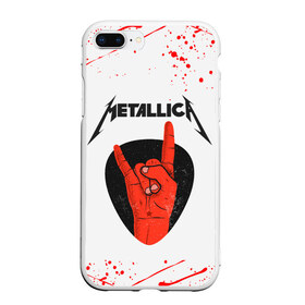 Чехол для iPhone 7Plus/8 Plus матовый с принтом METALLICA (Z) в Петрозаводске, Силикон | Область печати: задняя сторона чехла, без боковых панелей | kurt kobein | metallica | rock | курт кобейн | металика | металлика | рок | супер звезда