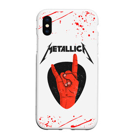 Чехол для iPhone XS Max матовый с принтом METALLICA (Z) в Петрозаводске, Силикон | Область печати: задняя сторона чехла, без боковых панелей | kurt kobein | metallica | rock | курт кобейн | металика | металлика | рок | супер звезда