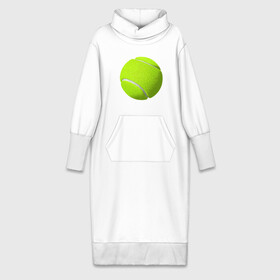Платье удлиненное хлопок с принтом Теннис в Петрозаводске,  |  | exclusive merch | большой | игра | мяч | спорт | теннис