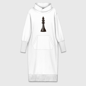 Платье удлиненное хлопок с принтом Король в Петрозаводске,  |  | exclusive merch | игра | интеллектуальная | король | спорт | фигура | шахматы