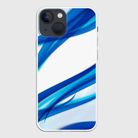 Чехол для iPhone 13 mini с принтом STRIPES BLUE в Петрозаводске,  |  | abstract | abstraction | geometry | line | pattern | psy | абстрактный | абстракция | геометрия | краски | кубики | линии | неоновые | неоновый | психоделика | текстура