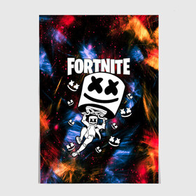 Постер с принтом FORTNITE x MARSHMELLO в Петрозаводске, 100% бумага
 | бумага, плотность 150 мг. Матовая, но за счет высокого коэффициента гладкости имеет небольшой блеск и дает на свету блики, но в отличии от глянцевой бумаги не покрыта лаком | deadmau5 | fortnite | fortnite 2 | fortnite x маршмелло | ikonik | marshmello | ninja | ninja streamer | raven | travis scott | ворон | иконик | ниндзя | пили | рейвен | трэвис скотт | фортнайт