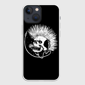 Чехол для iPhone 13 mini с принтом Панк | Punk (Z) в Петрозаводске,  |  | shaman | skull | вождь | гот | дух | кладбище | мертвец | мертвый | микрофон | музыка | панк | перья | принт | рок | скелет | хой | череп | шаман | эмо | эракез