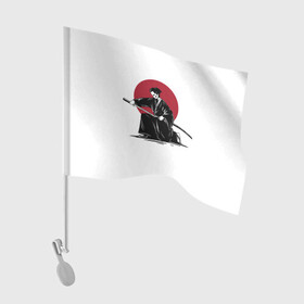 Флаг для автомобиля с принтом ЯПОНСКИЙ САМУРАЙ | SAMURAI IN THE SUN (Z) в Петрозаводске, 100% полиэстер | Размер: 30*21 см | japan | ninja | samurai | асихара но накацукуни | буке | воин | вояк | государство япония | мононофу | мститель | мушя | ниндзя | ниппон | нихон | ооясимагуни | сабурай | самурай | слуга | солдат