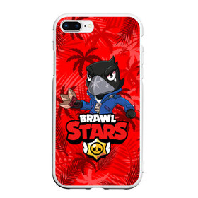 Чехол для iPhone 7Plus/8 Plus матовый с принтом BRAWL STARS CROW ВОРОН в Петрозаводске, Силикон | Область печати: задняя сторона чехла, без боковых панелей | bibi | brawl stars | coach mike | crow | evil gene | gale | gene | leon | leon shark | max | mecha crow | mortis | mr.p | nani | phoenix | sally leon | sandy | spike | sprout | surge | tara | virus 8 bit | werewolf | волна | ворон | джин | л