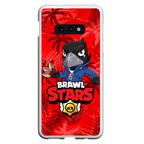 Чехол для Samsung S10E с принтом BRAWL STARS CROW ВОРОН в Петрозаводске, Силикон | Область печати: задняя сторона чехла, без боковых панелей | bibi | brawl stars | coach mike | crow | evil gene | gale | gene | leon | leon shark | max | mecha crow | mortis | mr.p | nani | phoenix | sally leon | sandy | spike | sprout | surge | tara | virus 8 bit | werewolf | волна | ворон | джин | л