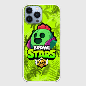 Чехол для iPhone 13 Pro Max с принтом BRAWL STARS SPIKE | СПАЙК в Петрозаводске,  |  | bibi | brawl stars | coach mike | crow | evil gene | gale | gene | leon | leon shark | max | mecha crow | mortis | mr.p | nani | phoenix | sally leon | sandy | spike | sprout | surge | tara | virus 8 bit | werewolf | волна | ворон | джин | л