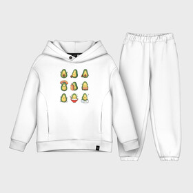 Детский костюм хлопок Oversize с принтом Life Avocado в Петрозаводске,  |  | avocado | casual | trend | авокадо | повседневность | тренд