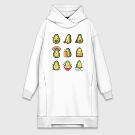 Платье-худи хлопок с принтом Life Avocado в Петрозаводске,  |  | avocado | casual | trend | авокадо | повседневность | тренд