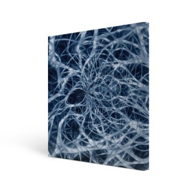 Холст квадратный с принтом Нервная система в Петрозаводске, 100% ПВХ |  | big picture | exclusive merch | картинки | клетки | линии | мозг | нейроны | прикольные | пульс | сеть | текстуры | точки | тренды | узоры