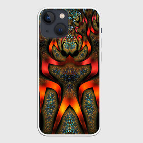 Чехол для iPhone 13 mini с принтом ДИКИЙ УЗОР в Петрозаводске,  |  | abstract | abstraction | geometry | psy | абстрактный | абстракция | геометрия | краски | неоновые | неоновый | психоделика | текстур