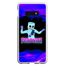 Чехол для Samsung S10E с принтом Fortnite Marshmallow в Петрозаводске, Силикон | Область печати: задняя сторона чехла, без боковых панелей | epic | fortnite | marshmallow | marshmello | битва | герои | градиент | детские | джокер | диджей | игра | игроман | карась | компьютерные | лого | логотипигры | маршмеллоу | маска | музыка | огонь | онлайн | персонажи