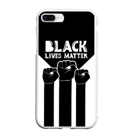 Чехол для iPhone 7Plus/8 Plus матовый с принтом Black lives matter (Z) в Петрозаводске, Силикон | Область печати: задняя сторона чехла, без боковых панелей | derek chauvin | george floyd | thomas lane | активисты | афро | дерек шовин | джордж флойд | жизни чёрных важны | надпись | общественное движение | текст | томас лэйн | трэйвон мартина | ту тао