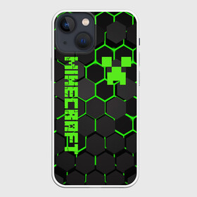 Чехол для iPhone 13 mini с принтом MINECRAFT   CREEPER в Петрозаводске,  |  | block | creeper | cube | minecraft | pixel | блок | геометрия | крафт | крипер | кубики | майнкрафт | пиксели