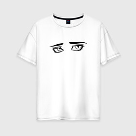 Женская футболка хлопок Oversize с принтом GENSYXA в Петрозаводске, 100% хлопок | свободный крой, круглый ворот, спущенный рукав, длина до линии бедер
 | gensuha | gensuxa | gensyha | gensyxa | twitch | генсуха | стример | стримерша | твич
