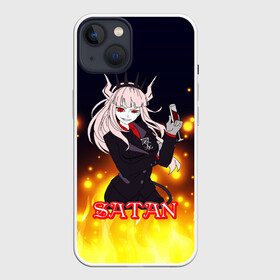 Чехол для iPhone 13 с принтом Helltaker Satan Girl в Петрозаводске,  |  | cerberus | deвиноmons | helltaker | lucifer | ад | аниме | анимешные | арт | блины | гарем | головоломка | демон | демонессы | демонетки | игра | игроман | касты | комиксы | любовь | люцифер | милые | няшные | персонажи