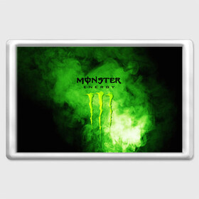 Магнит 45*70 с принтом MONSTER ENERGY в Петрозаводске, Пластик | Размер: 78*52 мм; Размер печати: 70*45 | Тематика изображения на принте: brend | green | monster energy | андреналин | бренд | зеленый | логотип | монстр | напиток | энергетик | энергия