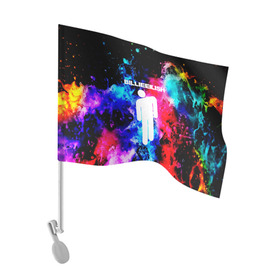Флаг для автомобиля с принтом Билли Айлиш в Петрозаводске, 100% полиэстер | Размер: 30*21 см | billie eilish | singer | айлиш | бейрд о’коннелл | билли | билли айлиш | брюнетка | певица
