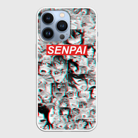 Чехол для iPhone 13 Pro с принтом SENPAI СЕНПАИ в Петрозаводске,  |  | Тематика изображения на принте: ahegao | anime | kawai | kowai | oppai | otaku | senpai | sugoi | waifu | yandere | аниме | ахегао | ковай | культура | отаку | семпай | сенпай | тренд | яндере