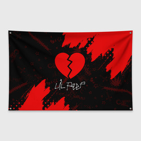 Флаг-баннер с принтом LIL PEEP / ЛИЛ ПИП в Петрозаводске, 100% полиэстер | размер 67 х 109 см, плотность ткани — 95 г/м2; по краям флага есть четыре люверса для крепления | beautiful | daddy | heart | life | lil | lilpeep | music | peep | rap | rapper | rip | tattoo | лил | лилпип | литл | лого | музыка | папочка | пип | рип | рожица | рэп | рэпер | рэперы | сердечко | сердце | символ | тату | татуировки