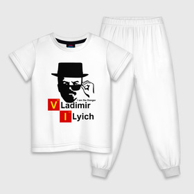 Детская пижама хлопок с принтом Ленин в Петрозаводске, 100% хлопок |  брюки и футболка прямого кроя, без карманов, на брюках мягкая резинка на поясе и по низу штанин
 | владимир ильич | коммунизм | коммунист | ленин | революция | россия | социализм | ссср