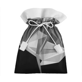 Подарочный 3D мешок с принтом Camo - Black & White в Петрозаводске, 100% полиэстер | Размер: 29*39 см | abstract | abstraction | color | geometry | polygon | polygonal | абстракция | геометрия | полигоны | психоделика