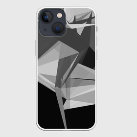 Чехол для iPhone 13 mini с принтом Camo   Black  White в Петрозаводске,  |  | abstract | abstraction | color | geometry | polygon | polygonal | абстракция | геометрия | полигоны | психоделика