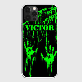 Чехол для iPhone 12 Pro Max с принтом Виктор в Петрозаводске, Силикон |  | брызги | виктор | витёк | витька | витюля | витюха | витюша | грязная | зеленая | имена | именная | имя | капли | кислотная | краска | лапа | надпись | отпечаток | пандемия | подпись | подтеки