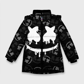 Зимняя куртка для девочек 3D с принтом Fortnite Marshmello в Петрозаводске, ткань верха — 100% полиэстер; подклад — 100% полиэстер, утеплитель — 100% полиэстер. | длина ниже бедра, удлиненная спинка, воротник стойка и отстегивающийся капюшон. Есть боковые карманы с листочкой на кнопках, утяжки по низу изделия и внутренний карман на молнии. 

Предусмотрены светоотражающий принт на спинке, радужный светоотражающий элемент на пуллере молнии и на резинке для утяжки. | archetype | fortnite | fortnite x | game | ikonik | marshmello | raven | архетип | ворон | игра | иконик | маршмелло | фортнайт