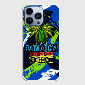 Чехол для iPhone 13 Pro с принтом Jamaica Roots and reggae в Петрозаводске,  |  | jamaica | reggae | roots | летняя | лето | надпись | пальма | раста | регги | рэгги | текст | фраза | ямайка