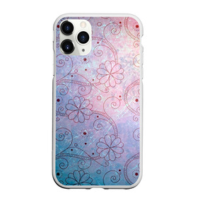 Чехол для iPhone 11 Pro Max матовый с принтом Нежные цвета в Петрозаводске, Силикон |  | арт | вектор | нежные цвета | переход цветов | плавный переход | рисунок | розовый | фиолетовый