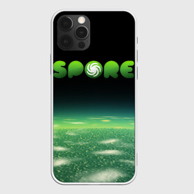 Чехол для iPhone 12 Pro с принтом Spore Green | СПОР (Z) в Петрозаводске, силикон | область печати: задняя сторона чехла, без боковых панелей | creepy cute | ea | electronic arts | maxis | spore | spore hero | ангелоид | генирал фауст | гудра | жуткие и милые | империя эсти | маасари | мухоид | племя | ролевая игра | рыба бегун | симулятор бога | сирено головый