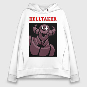 Женское худи Oversize хлопок с принтом HELLTAKER в Петрозаводске, френч-терри — 70% хлопок, 30% полиэстер. Мягкий теплый начес внутри —100% хлопок | боковые карманы, эластичные манжеты и нижняя кромка, капюшон на магнитной кнопке | anime | azazel | hell | helltaker | justice | lucifer | malina | modeus | pandemonica | zdrada | ад | аниме | демон | демонесса | здрада | иероглифы | люцифер | малина | модеус | пандемоника | правосудие | хеллтейкер | хэлтей