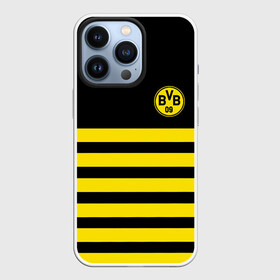 Чехол для iPhone 13 Pro с принтом BORUSSIA. в Петрозаводске,  |  | Тематика изображения на принте: borussia | fc | football | football club | sport | боруссия | боруссия дортмунд | дортмунда | немецкий футбольный клуб | спорт | уефа | униформа | фирменные цвета | фк | футбол | футбольный клуб